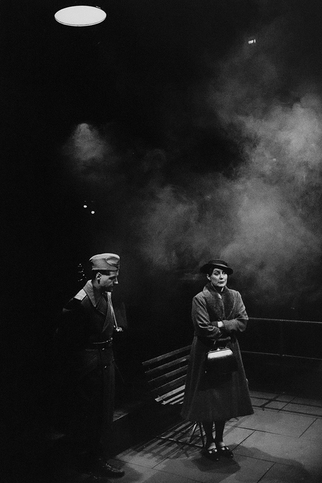 Production still for "Heroic Measures". L-R: Gerard Sont, Deidre Rubenstein as Nadia Ginzburg. Photographer: Jeff Busby