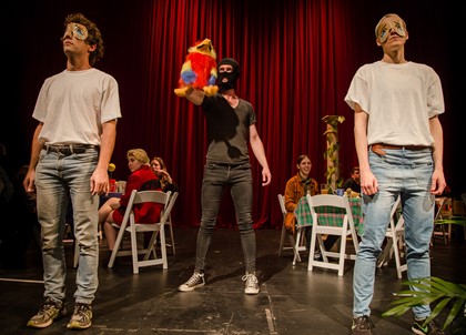 Production still for "A Singular Phenomenon". Photographer: Bryony Jackson