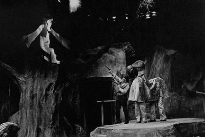 Production still for "The Oath of Bad Brown Bill". James Harkness. Photographer: Jeff Busby