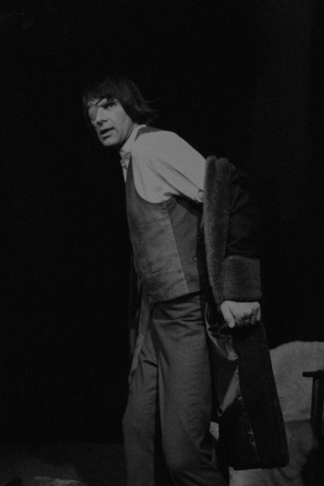 Production still for short play "Ashes". Richard Davey as Francois Peron