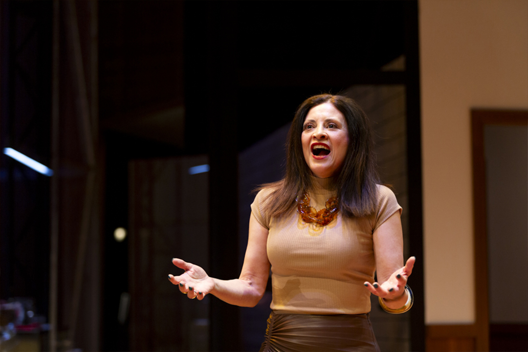 Production still for the 2023 season of 'This is Living.' In photo: Maria Theodorakis. Photographer: Kristin Gehradte 