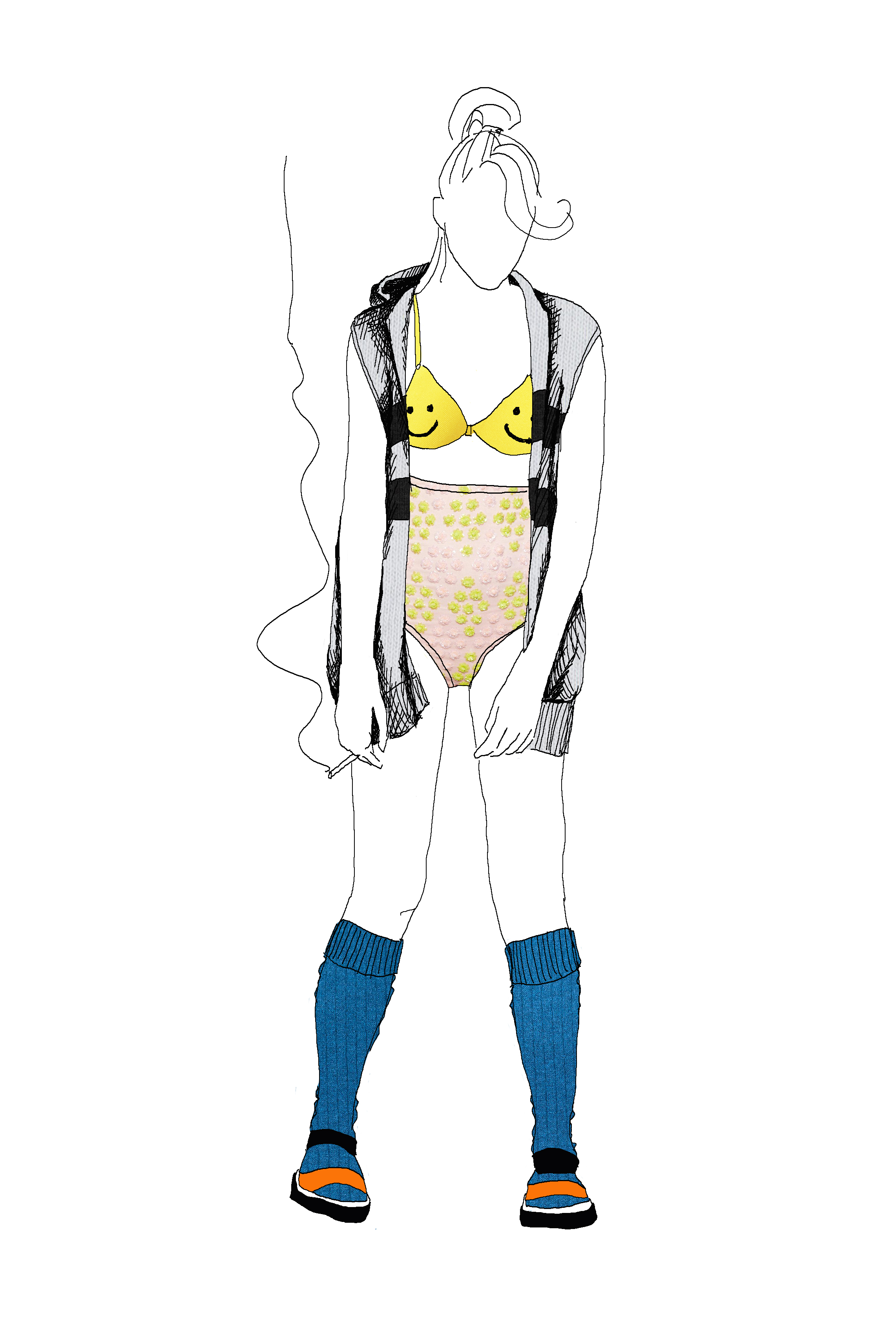 Costume design rendering (c) Marg Horwell