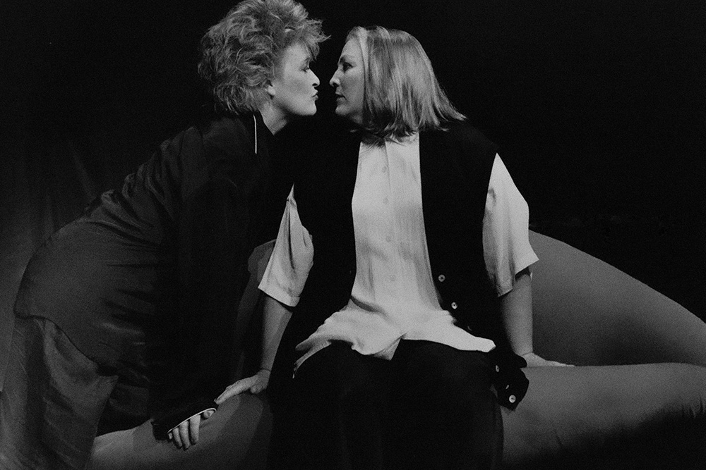 Production still for "Simply Irresistible". L-R: Judi Connelli, Caroline Gillmer. Photographer: Lyn Pool