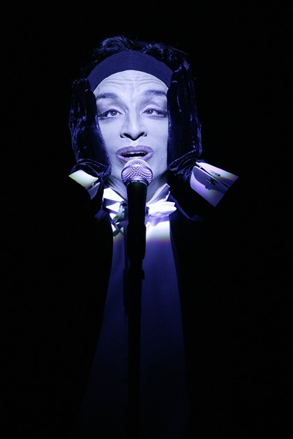 Production shot for "Boulevard Delirium". Paul Capsis. Photographer: Lisa Tomasetti