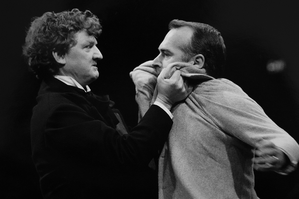 Production still for "A Return to the Brink". L-R: Andrew S. Gilbert as William Charles Wentworth, Greg Stone as Nathaniel Quinn. Photographer: Jeff Busby