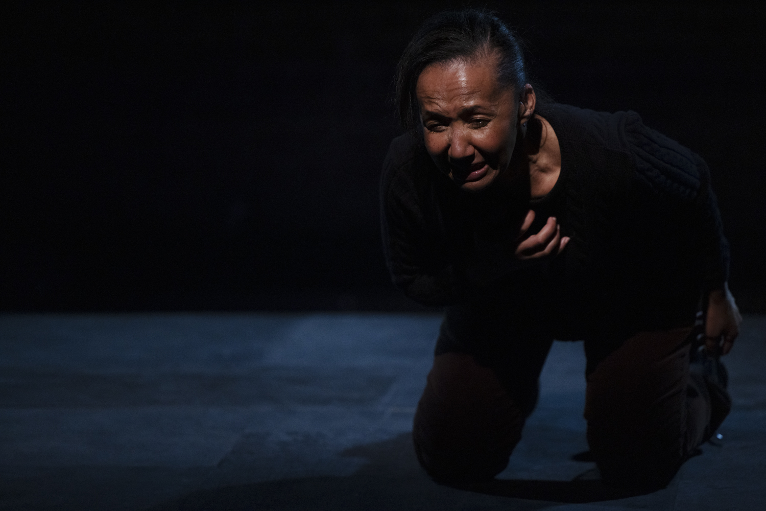 Production photography from THE BIRDS (2025) / Photography by Pia Johnson / Featuring Paula Arundell