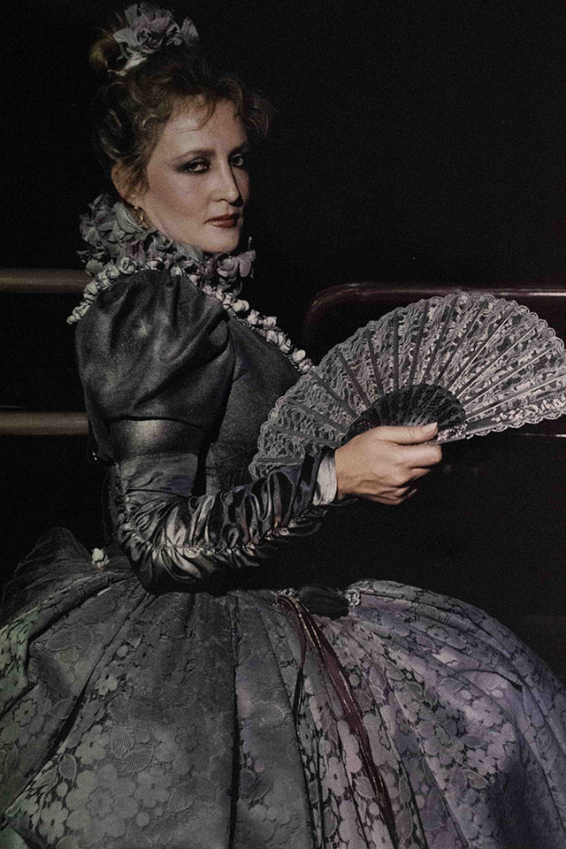 Publicity still for "Scapin". Kate Fitzpatrick. Photographer: David B. Simmonds