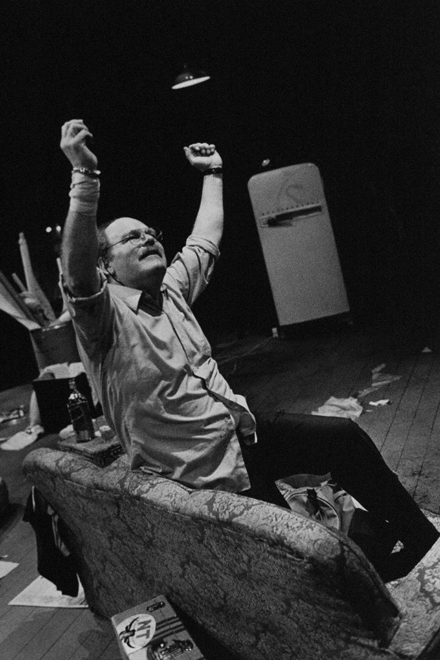 Production still for "Benny Wallis Meets His Maker". Malcolm Robertson as Benny Wallis. Photographer: Jeff Busby