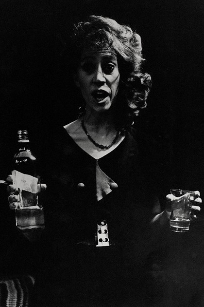 Production still for "The Death of Minnie". Jan Friedl as Minnie. Photographer: Jeff Busby