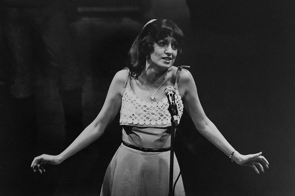 Production still for "Rock-Ola". Jennie Cullen as Velvet. Photographer: David Parker