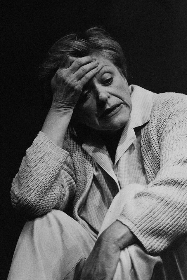 Production still for "The Mourning After". Nancye Hayes as Belle Doyle. Photographer: Jeff Busby