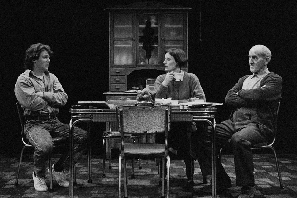 Production still for "The Secret House". Andrew Spence (aka Ezra Bix), Rosie Tonkin as Sissy, Cliff Ellen as Ken. Photographer: Jeff Busby