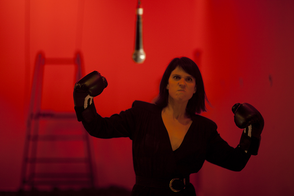 Production still for "Frankenstein". Mary Helen Sassman. Photographer: Guy Little