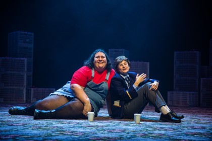 Production still for the 2022 Season of 'Looking For Alibrandi'. L-R: Chanella Macri, Hannah Monson. Photographers: Jeff Busby & Tamarah Scott