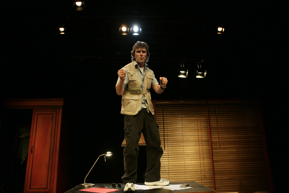 Production still for the return season of "The Pitch". Peter Houghton as Walter Weinermann. Photographer: Jeff Busby