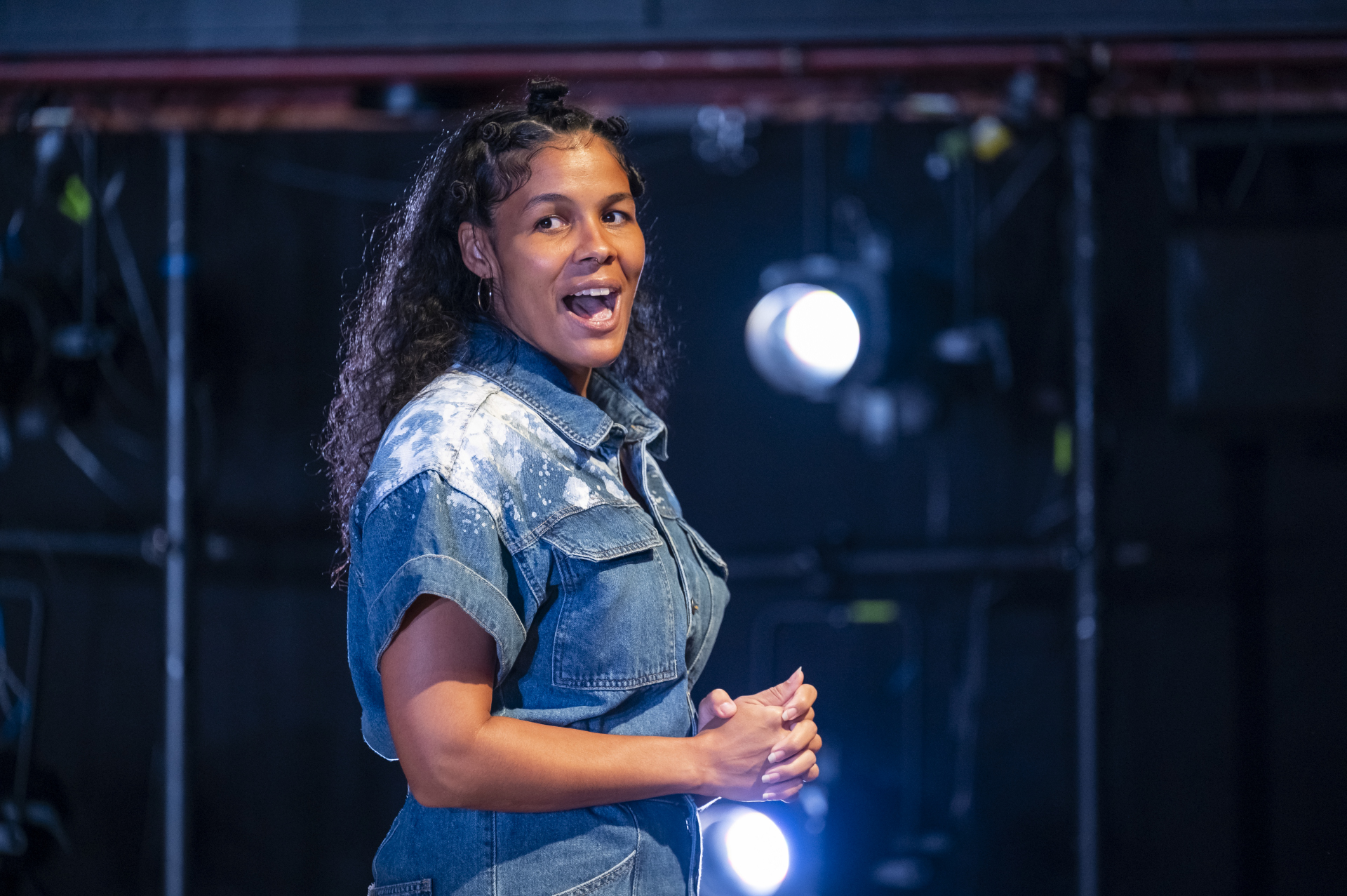 Production still for the 2024 Season of 'The Hate Race'. Zahra Newman. Photographer: Tiffany Garvie