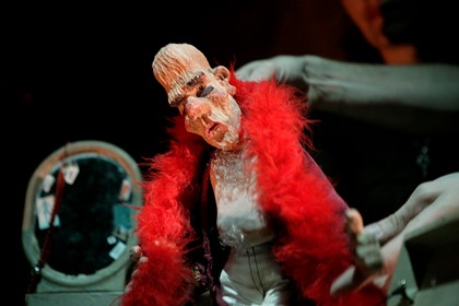Production still for "Apples and Ladders". Sarah Kriegler. Photographer: Jeff Busby
