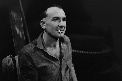 Production still for "A Manual of Trench Warfare". Howard Stanley as Barry Moon. Photographer: Jeff Busby