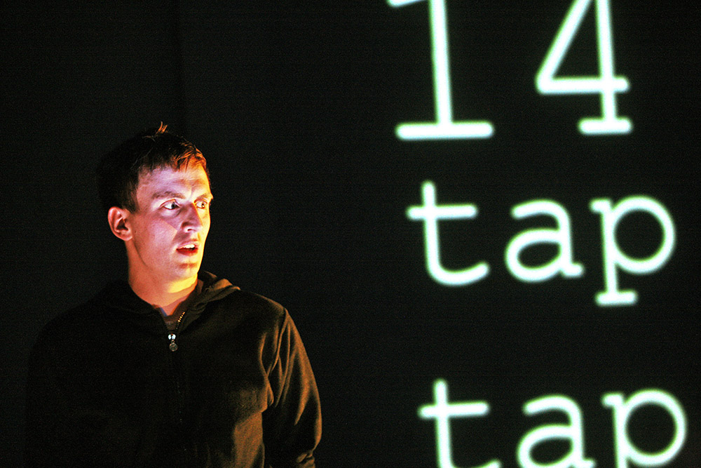 Production still for "I Love You Bro". Ash Flanders. Photographer: Jeff Busby