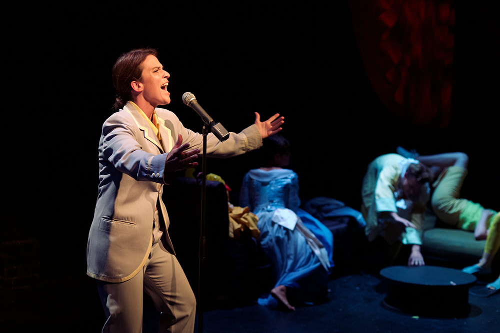 Production still for "Schmaltz". Mary Helen Sassman. Photographer: JB Knibbs