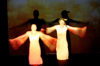Production still for "Melt". Kirstie McKracken, Stephanie Lake. Photographer: Jeff Busby