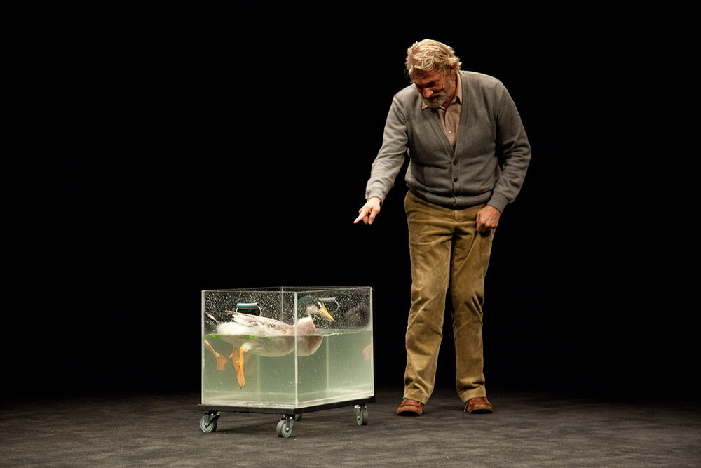 Production still for "The Wild Duck". Anthony Phelan as Ekdal. Photographer: Pia Johnson