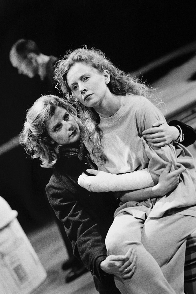 Production still for "Crazy Brave". L-R: Fiona Todd as Deborah Lee, Alison Whyte as Alice Ford. Photographer: Jeff Busby