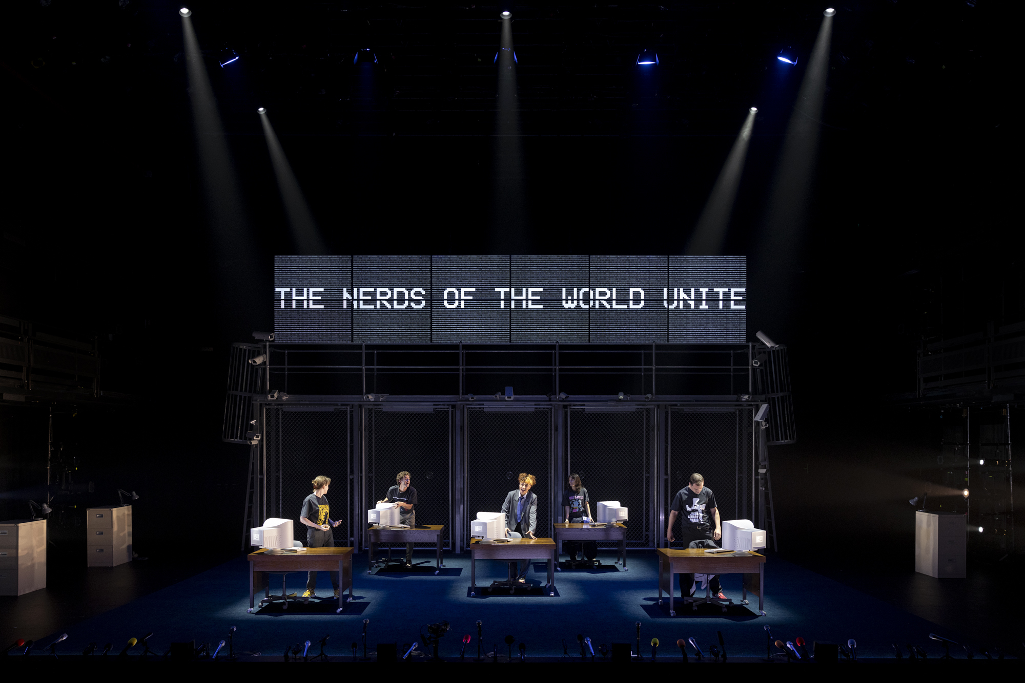 Production photography from TRUTH (2025). Photographer: Pia Johnson. In photograph: Cast of TRUTH