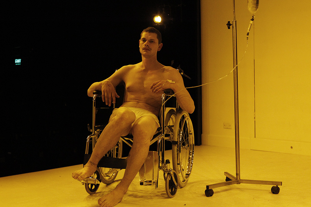 Production still for "Thyestes". Thomas Henning. Photographer: Jeff Busby