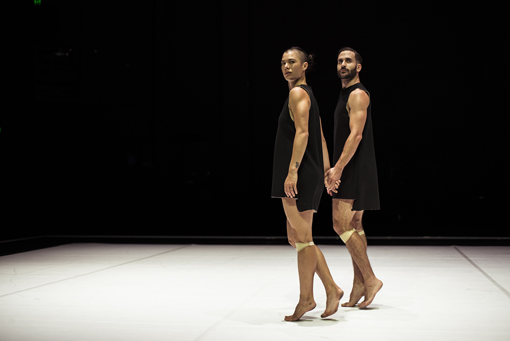 Production still for "Common Ground". L-R: Tara Jade Samaya, Richard Cilli. Photographer: Pippa Samaya