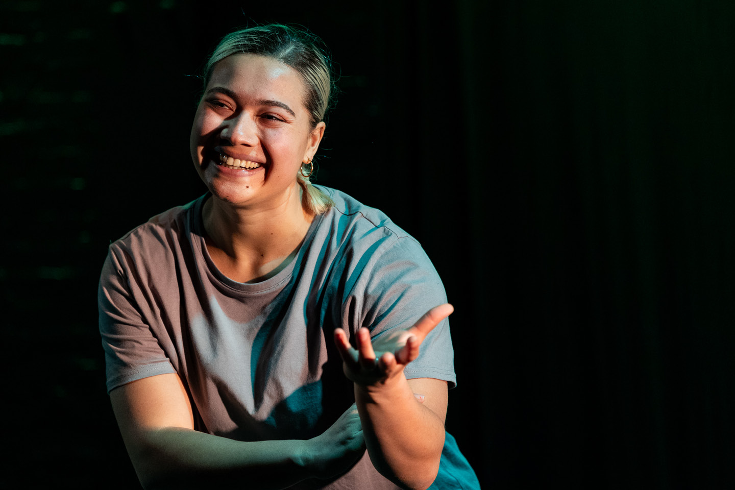 Production still for the 2023 Season of 'Whose Gonna Love 'Em? I am that i AM' In Photo: Maggie Church-Kopp. Photographer: Jacinta Keefe