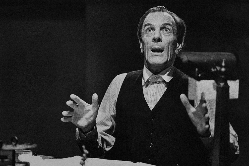 Production still for "Graeme King Lear". Roy Baldwin as Graeme. Photographer: Vikki Driscoll