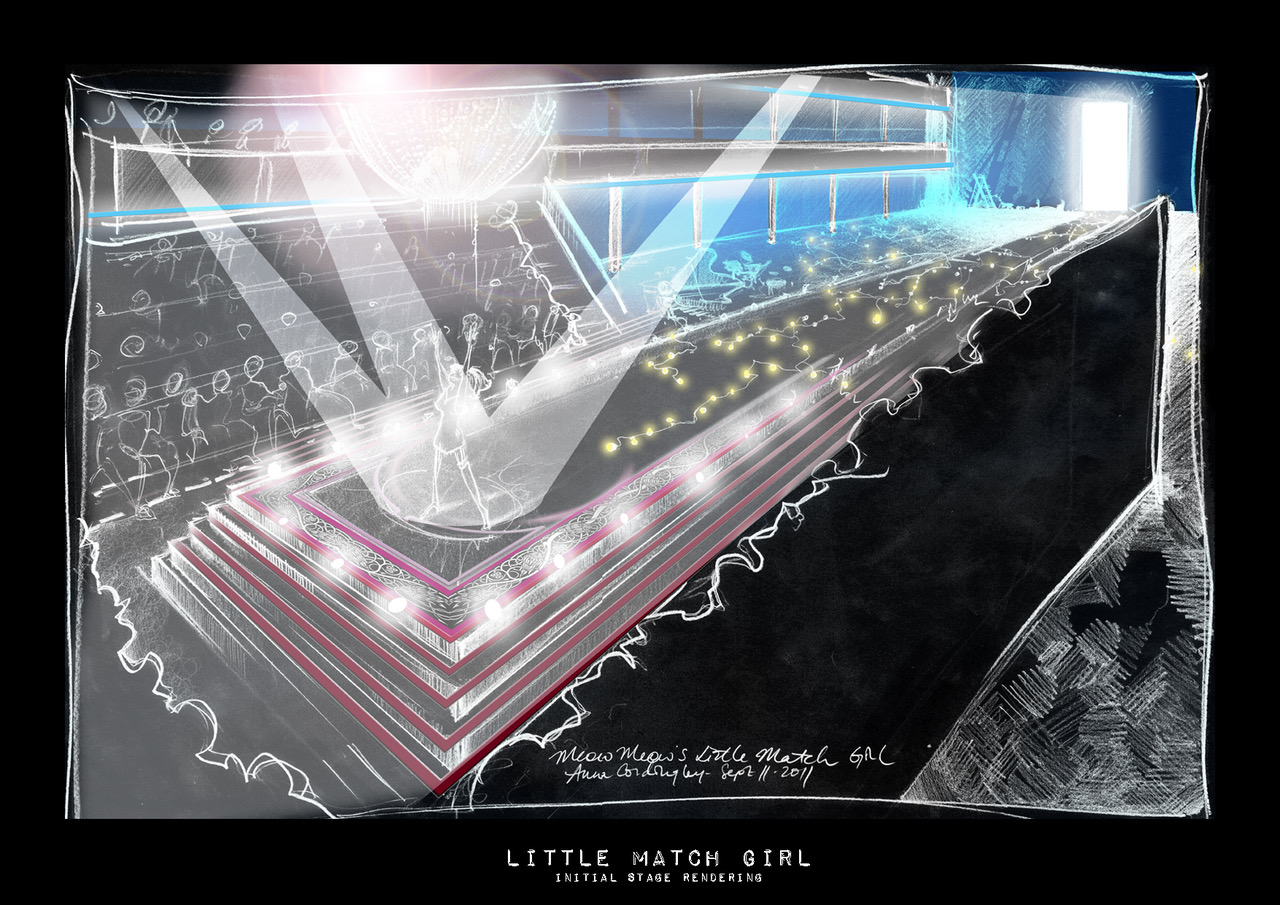 'Little Match Girl' design rendering © Anna Cordingley